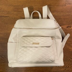 Luli Bebe Monaco Faux Leather Diaper Backpack